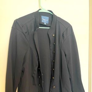 ModCloth | Conductor Double-Buttoned Blazer in Black